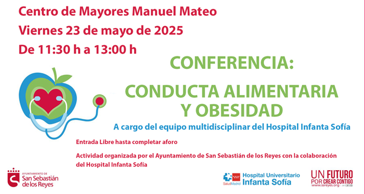 San Sebastián de los Reyes acoge una conferencia sobre conducta alimentaria y obesidad