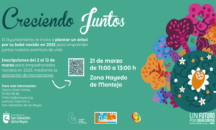 San Sebastián de los Reyes celebra los nacimientos de 2025 con una nueva edición de ‘Creciendo Juntos’
