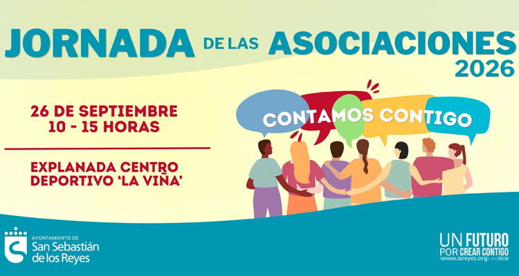 La Jornada de las Asociaciones reunirá el 26 de septiembre a más de 30 colectivos de San Sebastián de los Reyes
