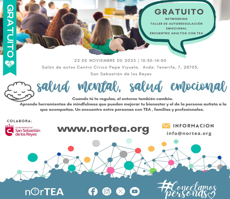 San Sebastián de los Reyes acoge un encuentro sobre salud mental, conducta y autismo organizada por la Asociación NorTEA