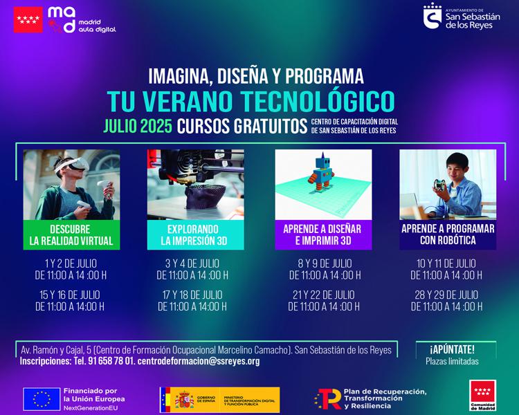 San Sebastián de los Reyes impulsa el talento digital con el programa ‘Tu Verano Tecnológico’