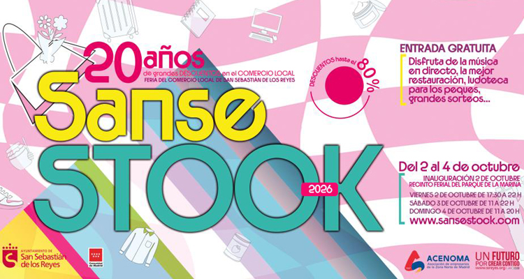 Este año se cumple el 20º aniversario de Sansestock, la feria comercial más importante del norte de Madrid