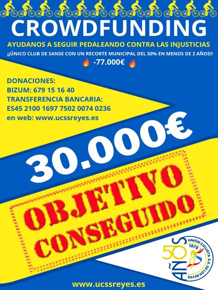 Éxito del crowdfunding de la Unión Ciclista San Sebastián de los Reyes