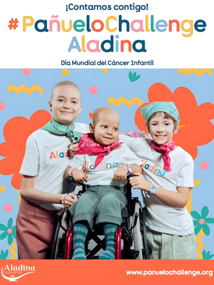 El Ayuntamiento de San Sebastián de los Reyes se une al #PañueloChallengeAladina para homenajear a los niños y adolescentes con cáncer